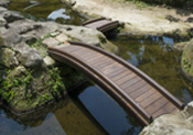 瑞泉寺池の橋修理